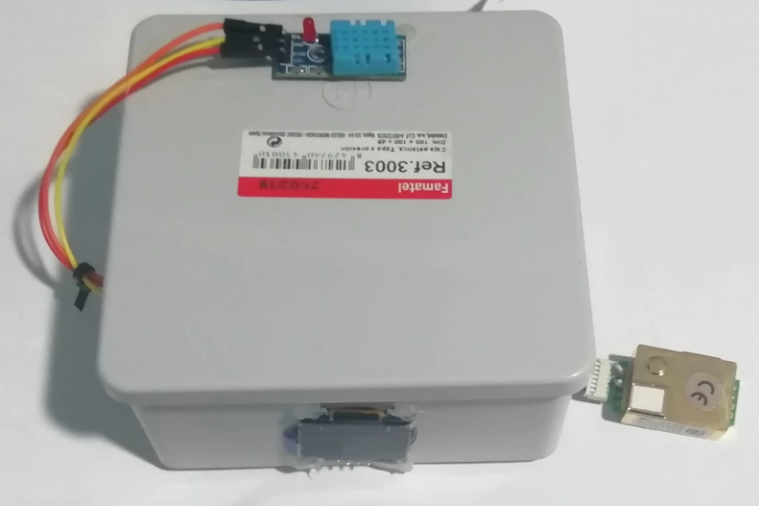 Sensor de CO₂ implementado